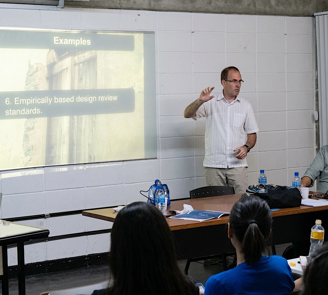 Jeremy Wells giving a presentation